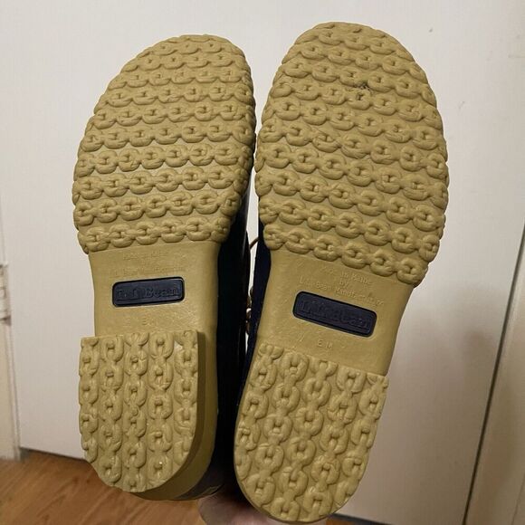 NWOB Bean Boots By LL Bean Duck waterproof brown leather outdoor boots size 9 - Picture 7 of 8